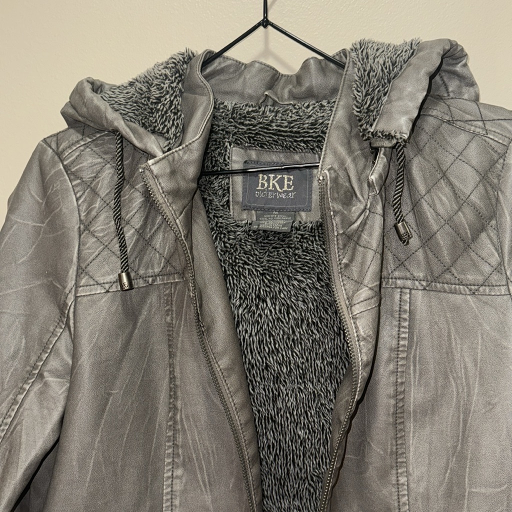Bke Outerwear Vegan Leather Coat